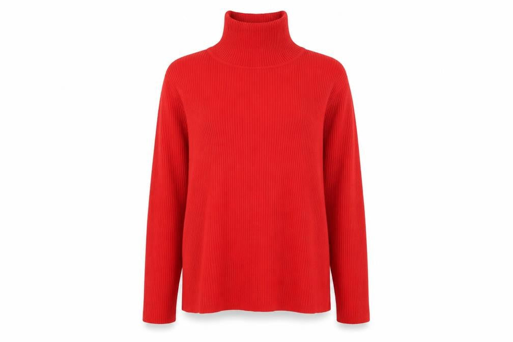 Womens UK Size XL Mia Moda Red Pullover Jumper