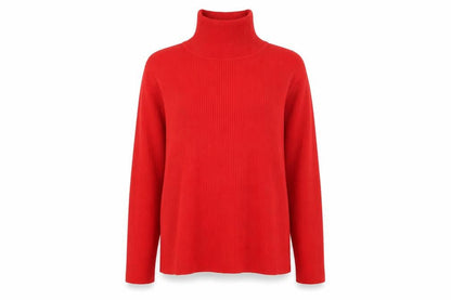 Womens UK Size XL Mia Moda Red Pullover Jumper