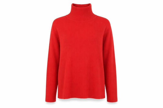 Womens UK Size XL Mia Moda Red Pullover Jumper