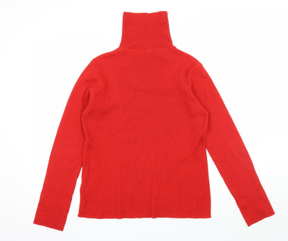 Womens UK Size XL Mia Moda Red Pullover Jumper