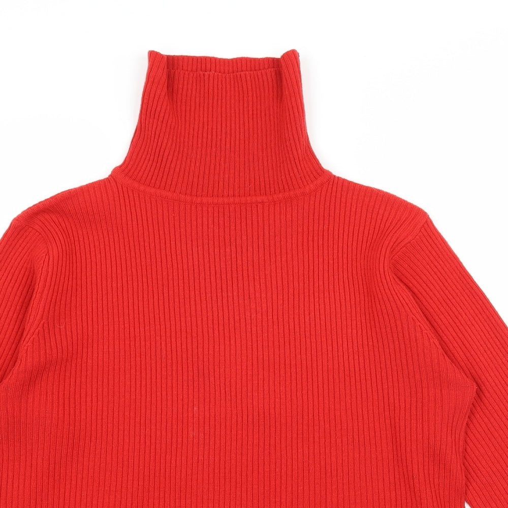 Womens UK Size XL Mia Moda Red Pullover Jumper