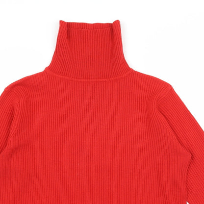 Womens UK Size XL Mia Moda Red Pullover Jumper