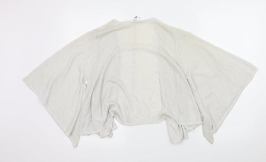 Label Be Womens Silver  Knit Cardigan Jumper Size 12