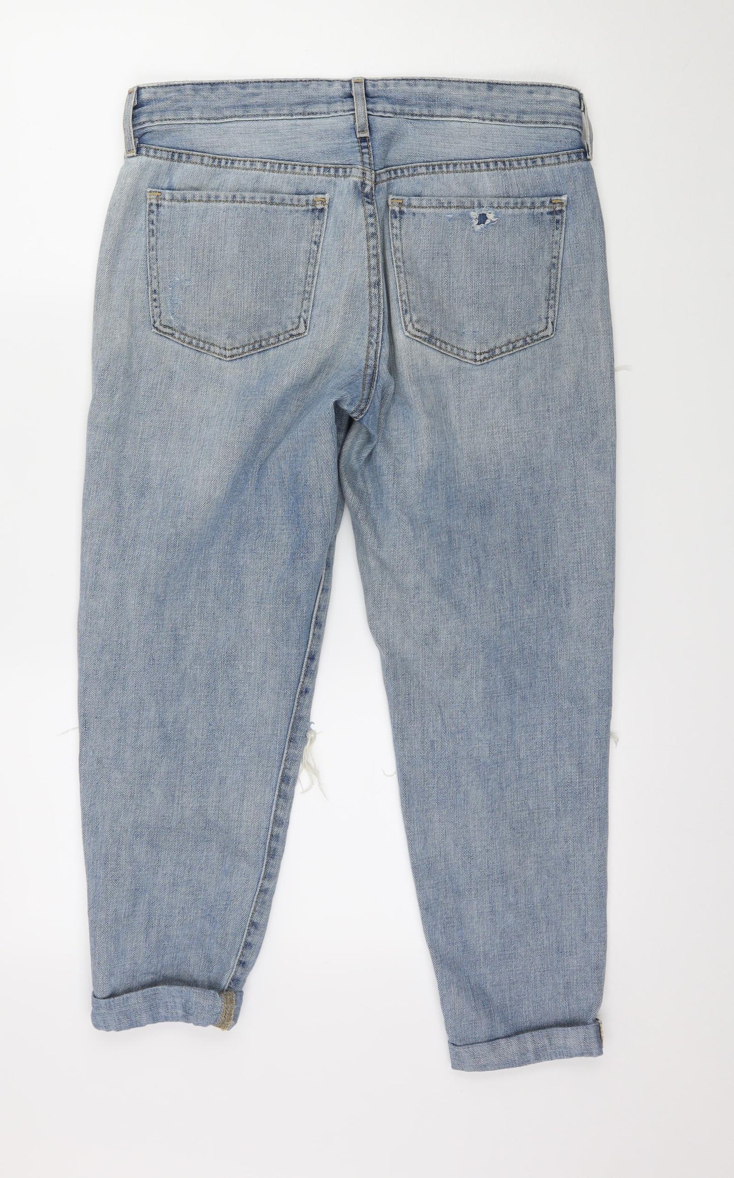 Mossimo Womens Blue  Denim Mom Jeans Size 32 in L25 in