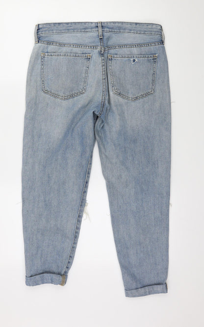 Mossimo Womens Blue  Denim Mom Jeans Size 32 in L25 in