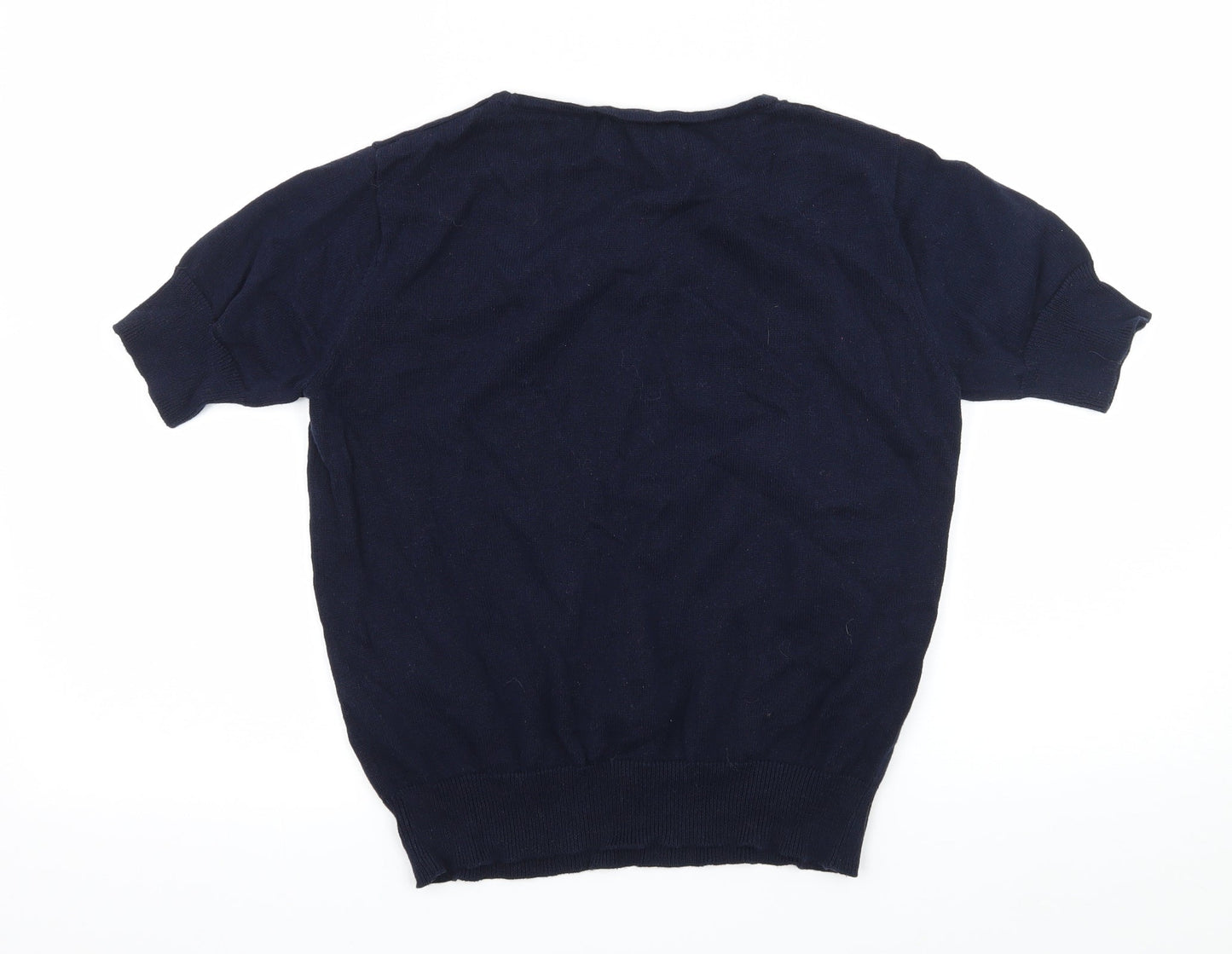 Womens UK Size M Munrospun Blue Pullover Jumper