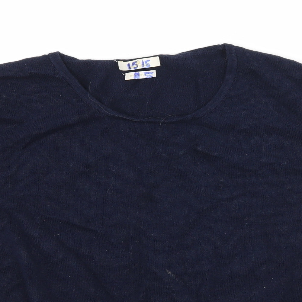 Womens UK Size M Munrospun Blue Pullover Jumper
