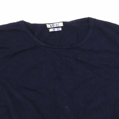 Womens UK Size M Munrospun Blue Pullover Jumper