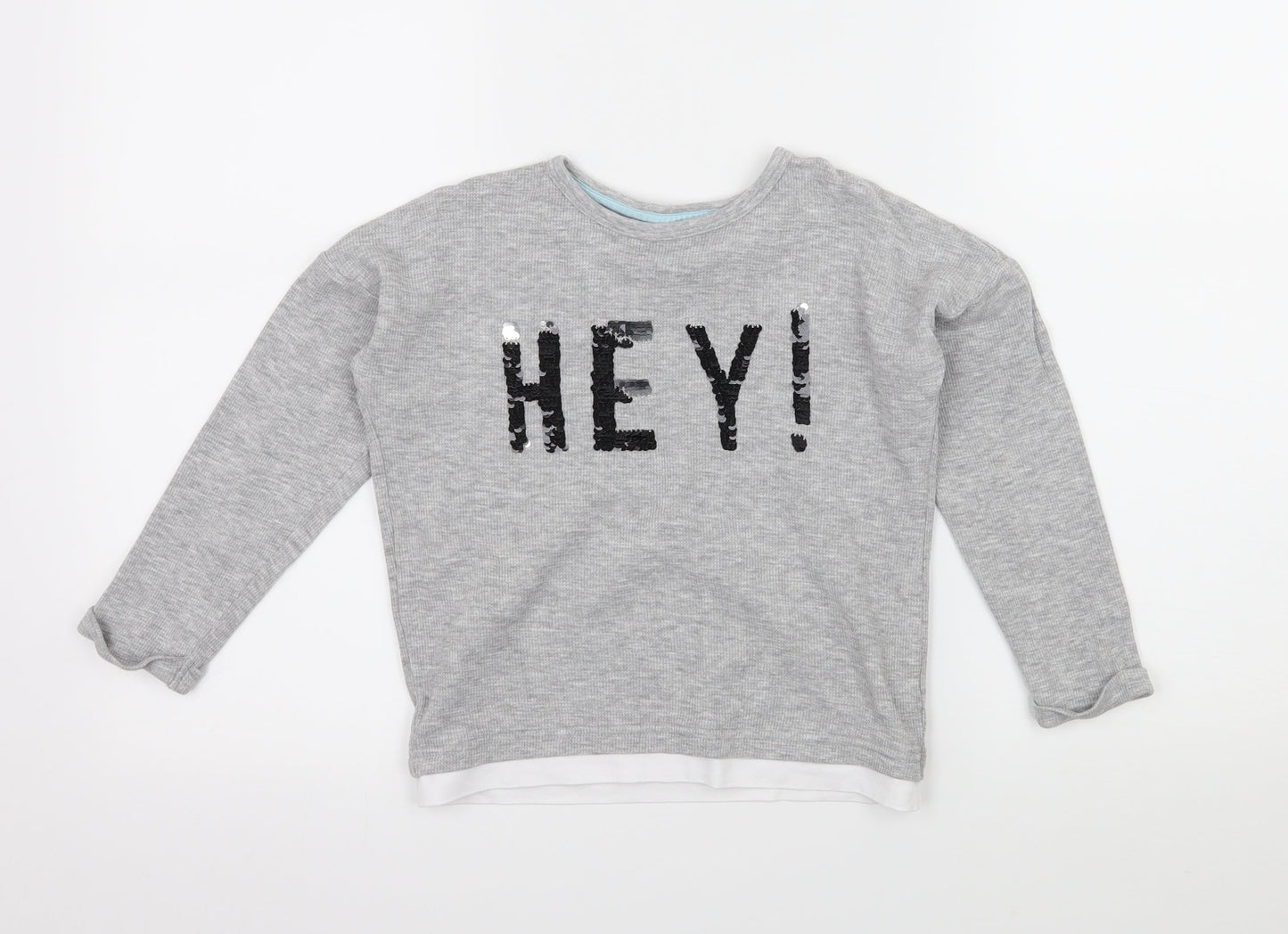 TU Girls Grey  Jersey Basic T-Shirt Size 4-5 Years  - Hey!