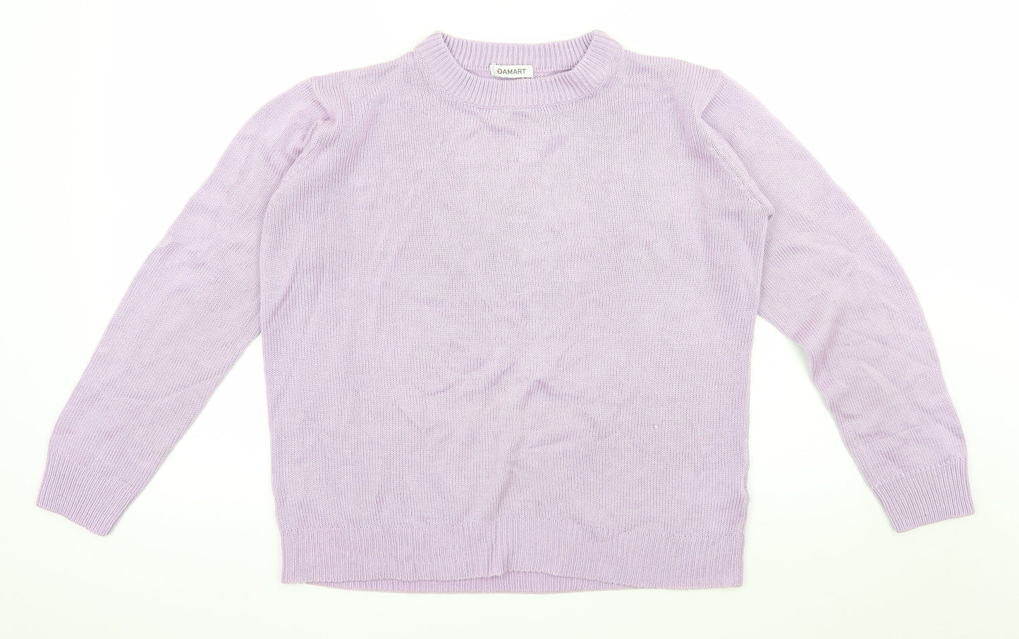 Damart Womens Purple  Knit Pullover Jumper Size 10