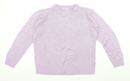 Damart Womens Purple  Knit Pullover Jumper Size 10