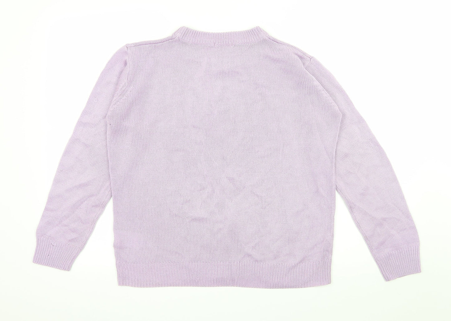 Damart Womens Purple  Knit Pullover Jumper Size 10