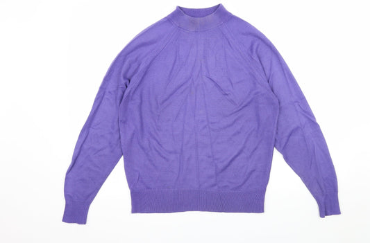 Littlewoods Womens Purple  Knit Pullover Jumper Size 12