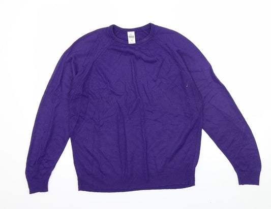 Littlewoods Womens Purple  Knit Pullover Jumper Size 12