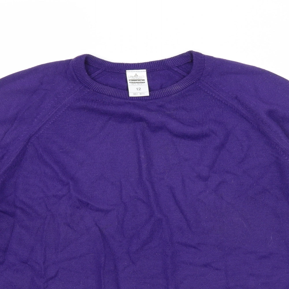Womens UK Size 12 Littlewoods Purple Pullover Jumper