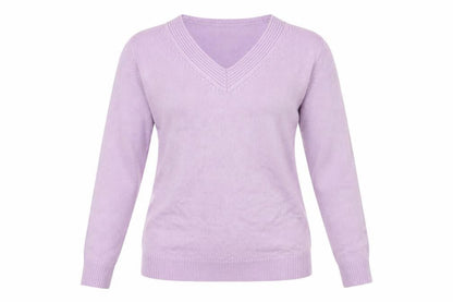 Womens UK Size 10 Damart Purple Pullover Jumper