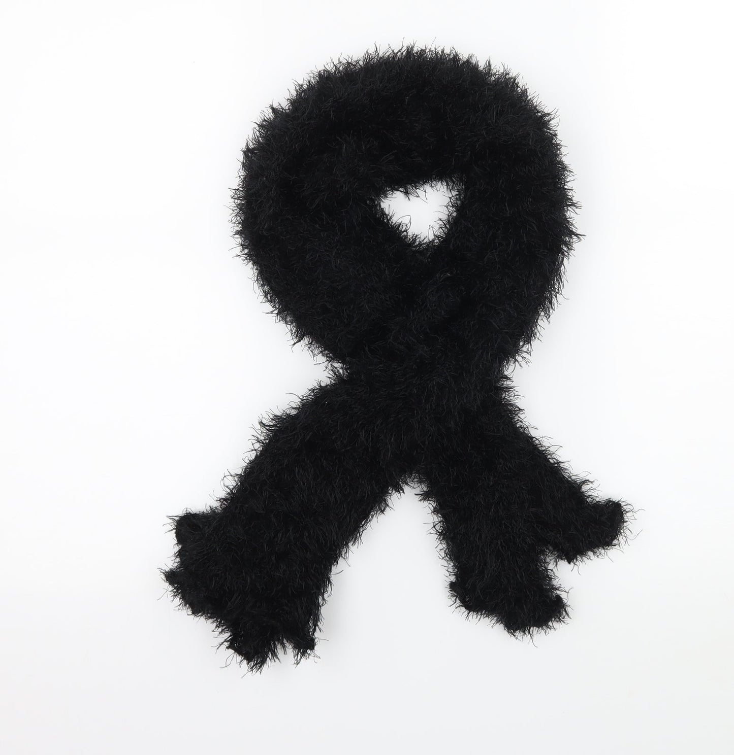 Preworn Womens Black  Knit  Scarf