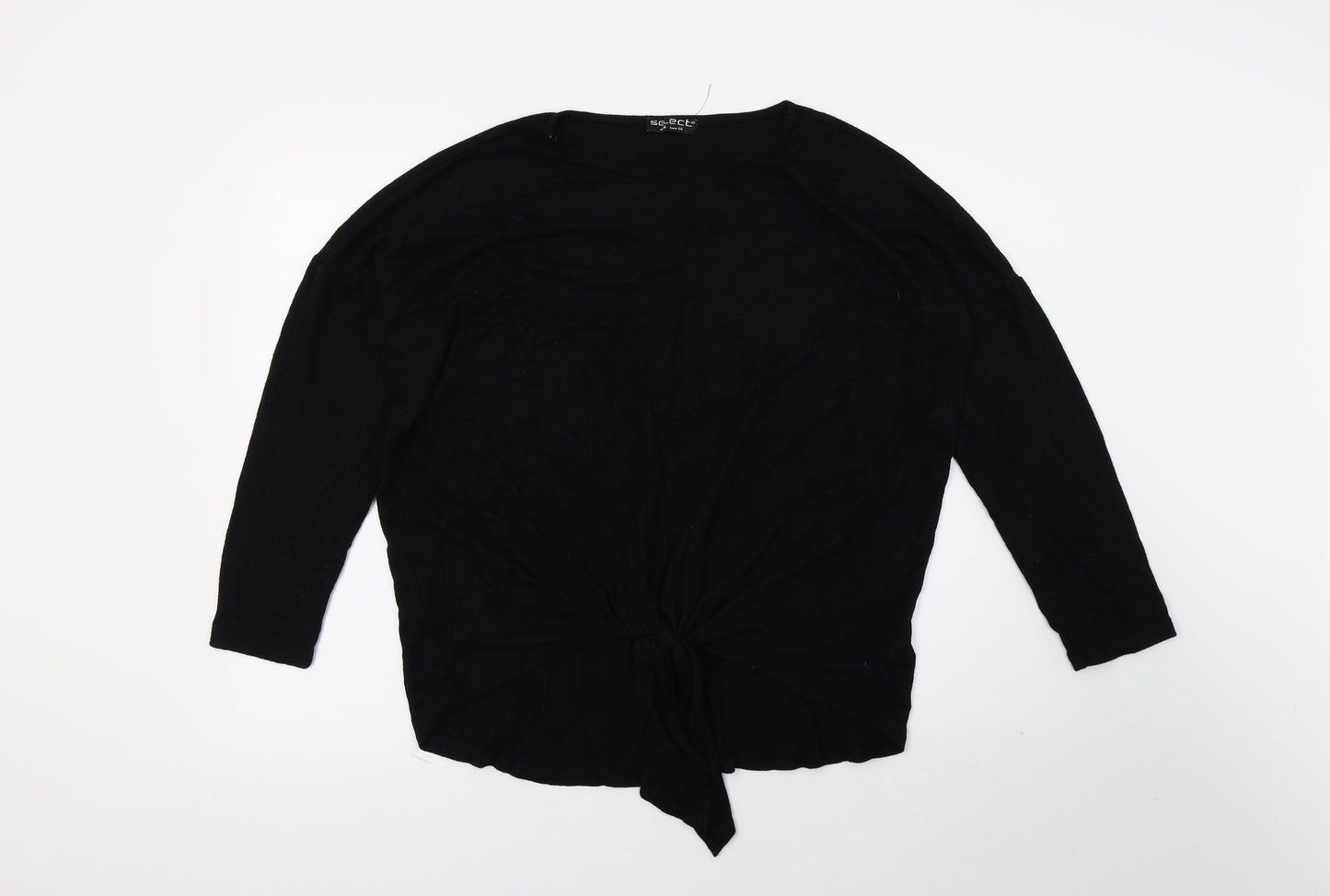 Womens UK Size 16 Select Black Basic T-Shirt