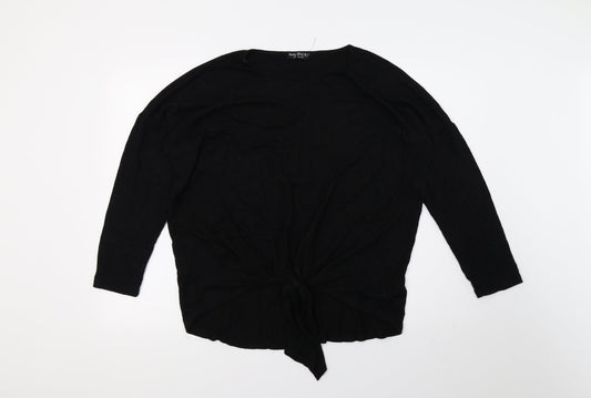 Womens UK Size 16 Select Black Basic T-Shirt