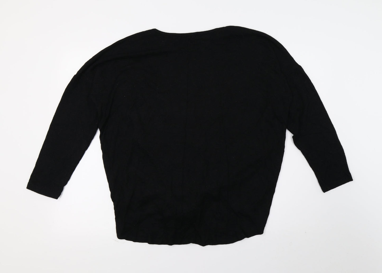 Womens UK Size 16 Select Black Basic T-Shirt