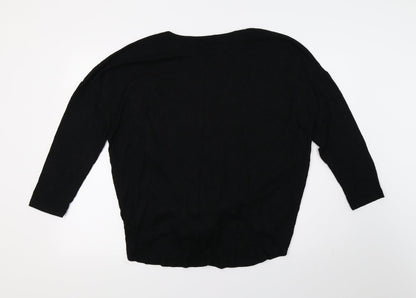 Womens UK Size 16 Select Black Basic T-Shirt