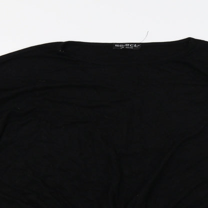 Womens UK Size 16 Select Black Basic T-Shirt