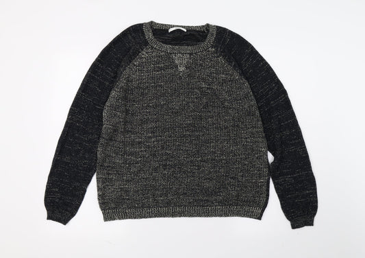 Klass Womens Gold  Knit Pullover Jumper Size L