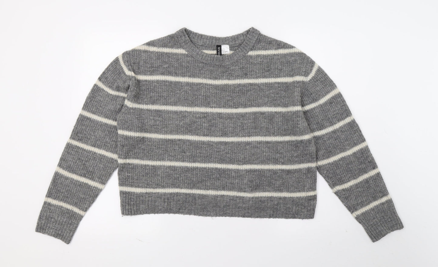 Womens UK Size 6 H&M Grey Pullover Jumper