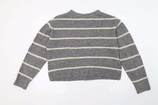 Womens UK Size 6 H&M Grey Pullover Jumper