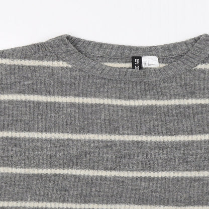 Womens UK Size 6 H&M Grey Pullover Jumper
