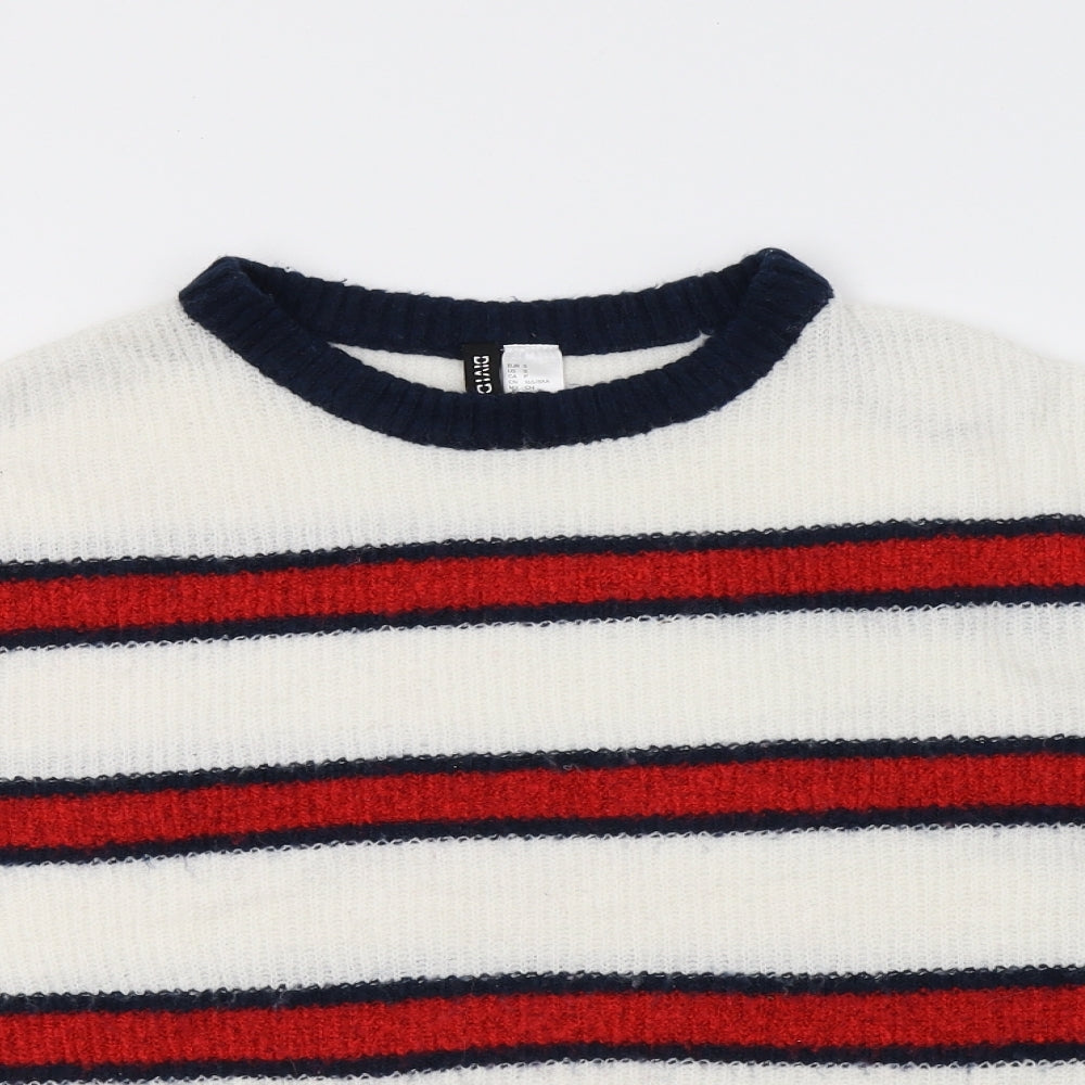 Womens UK Size 10 H&M Multicoloured Pullover Jumper