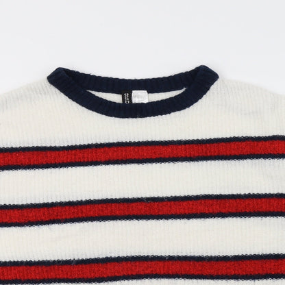 Womens UK Size 10 H&M Multicoloured Pullover Jumper