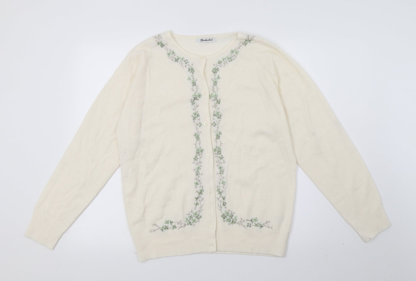 Womens UK Size 10 Berkertex Ivory Cape Jumper