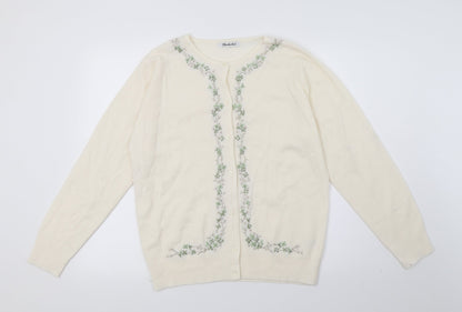 Womens UK Size 10 Berkertex Ivory Cape Jumper
