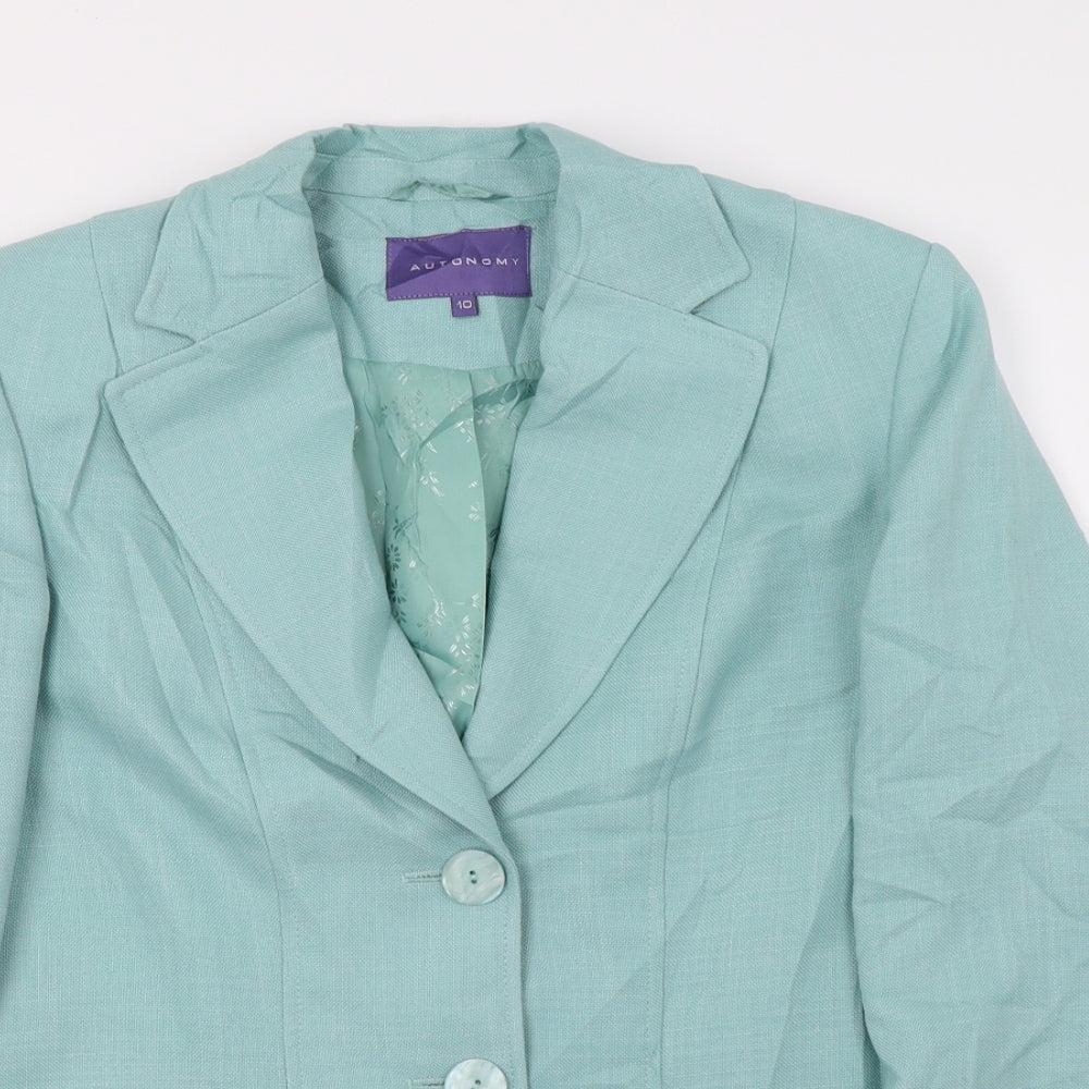 Autonomy Womens Blue   Jacket Blazer Size 10