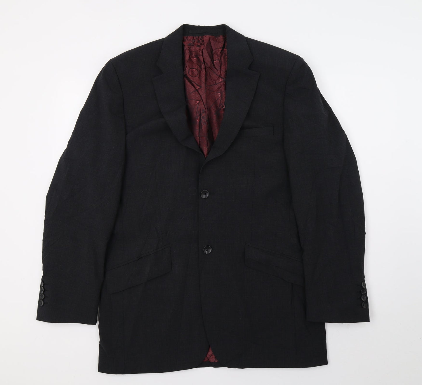 Mens UK Size M REMUS Regular Black Suit Jacket