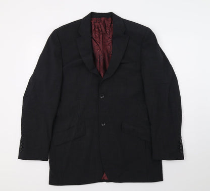 Mens UK Size M REMUS Regular Black Suit Jacket