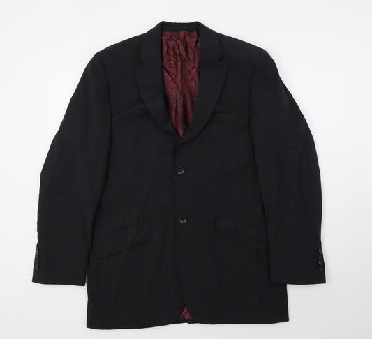Mens UK Size M REMUS Regular Black Suit Jacket