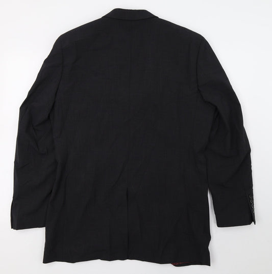 Mens UK Size M REMUS Regular Black Suit Jacket