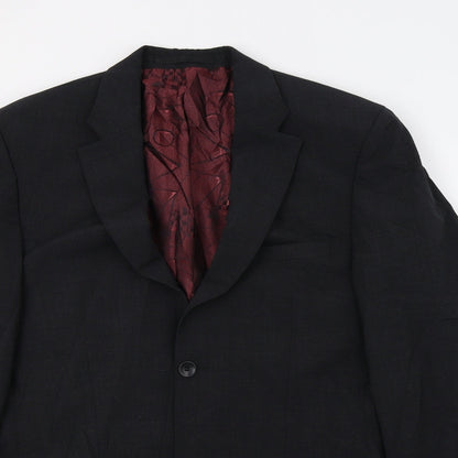 Mens UK Size M REMUS Regular Black Suit Jacket