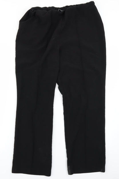 Bonmarché Womens Black   Trousers  Size 16 L26 in
