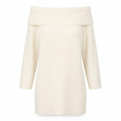 R Womens Ivory  Knit Pullover Jumper Size 10