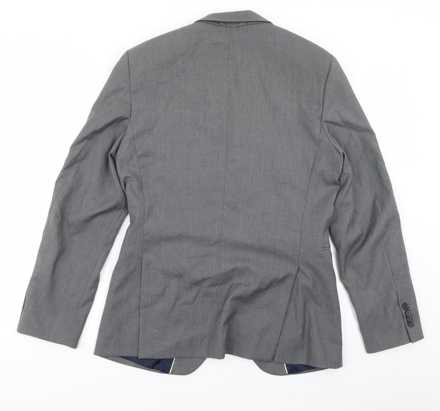 Mens UK Size 38 Topman Regular Grey Suit Jacket