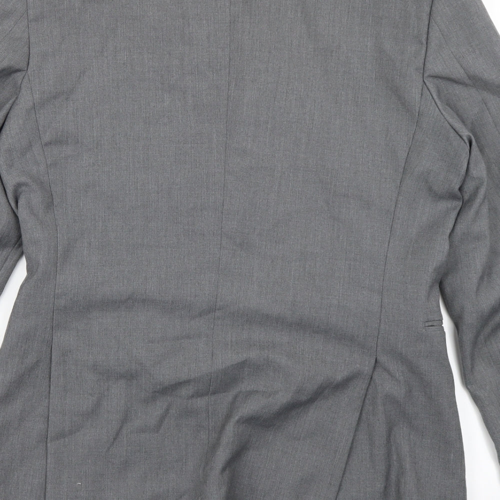Mens UK Size 38 Topman Regular Grey Suit Jacket