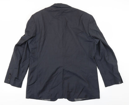 Mens UK Size 40 Preworn Regular Blue Suit Jacket