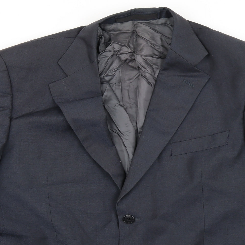 Mens UK Size 40 Preworn Regular Blue Suit Jacket