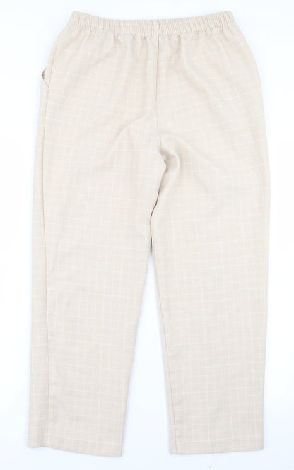 Womens UK Size 12 Marks & Spencer Regular Fit  Beige Trousers