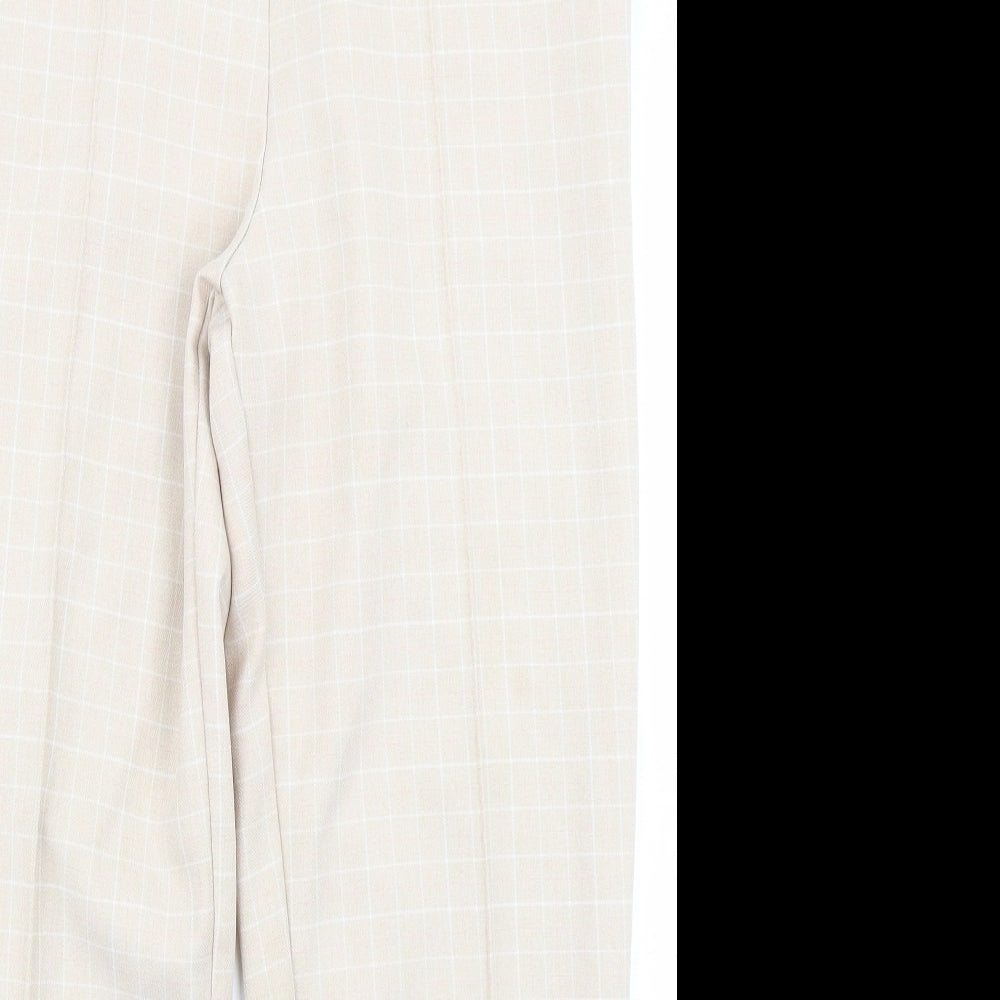 Womens UK Size 12 Marks & Spencer Regular Fit  Beige Trousers