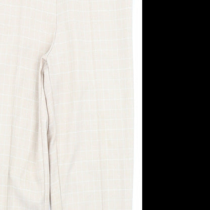 Womens UK Size 12 Marks & Spencer Regular Fit  Beige Trousers