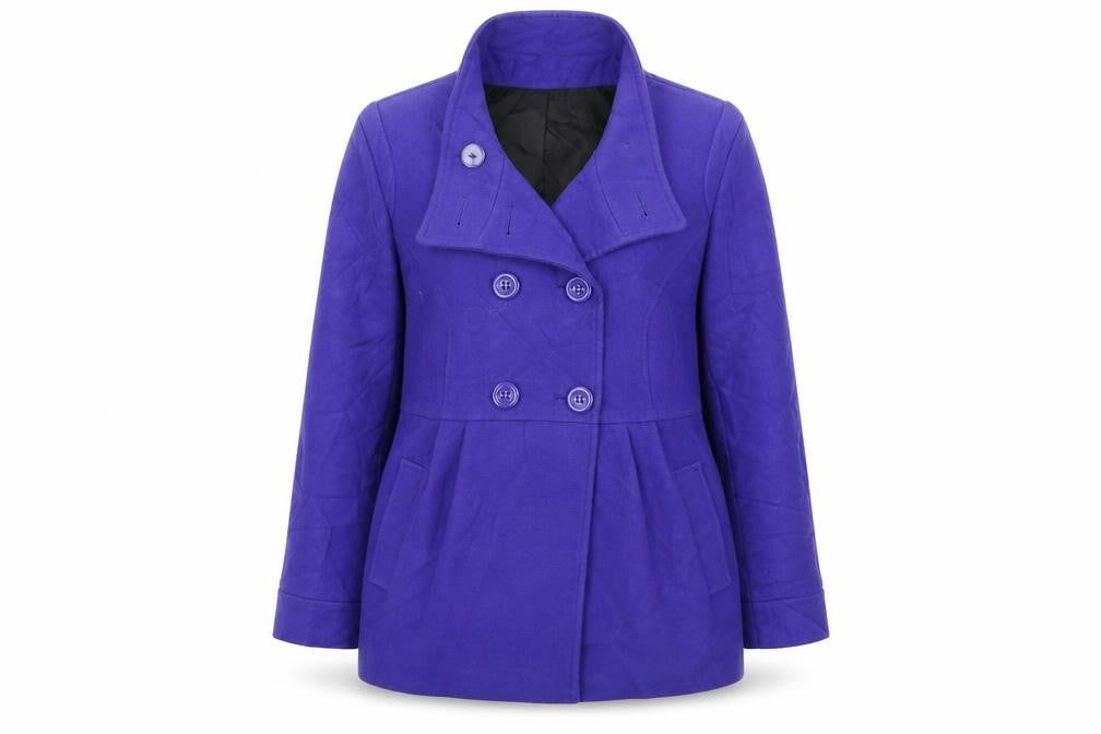 Marks & Spencer Womens Blue   Overcoat Coat Size 16